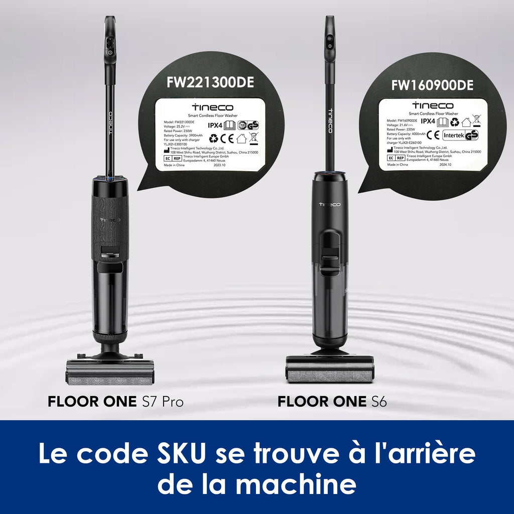 Ensemble d'accessoires pour aspirateurs secs et humides Tineco Floor One S6/S7 PRO (1* rouleau de brosse)
