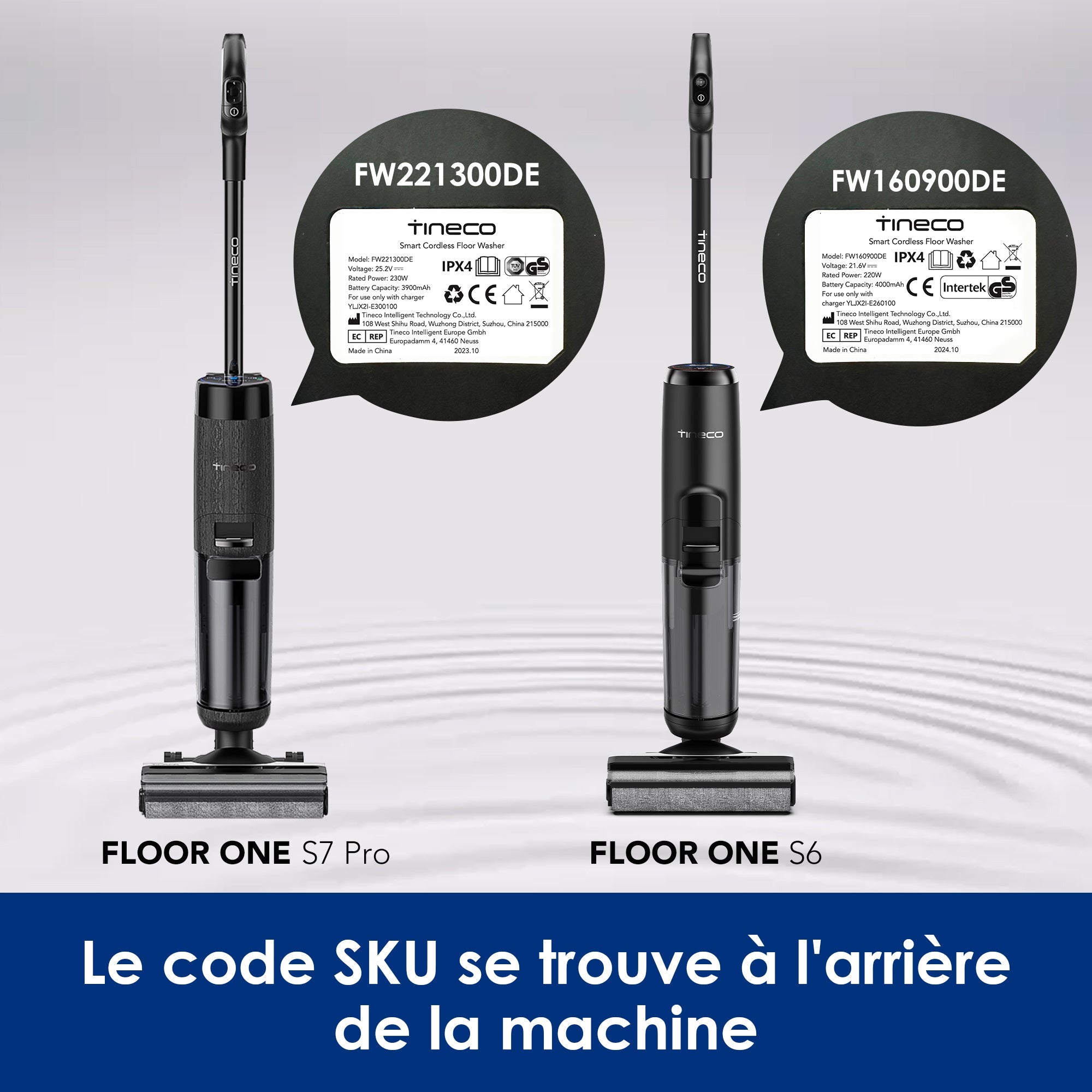 Ensemble d'accessoires pour aspirateurs secs et humides Tineco Floor One S6/S7 PRO (1* rouleau de brosse)