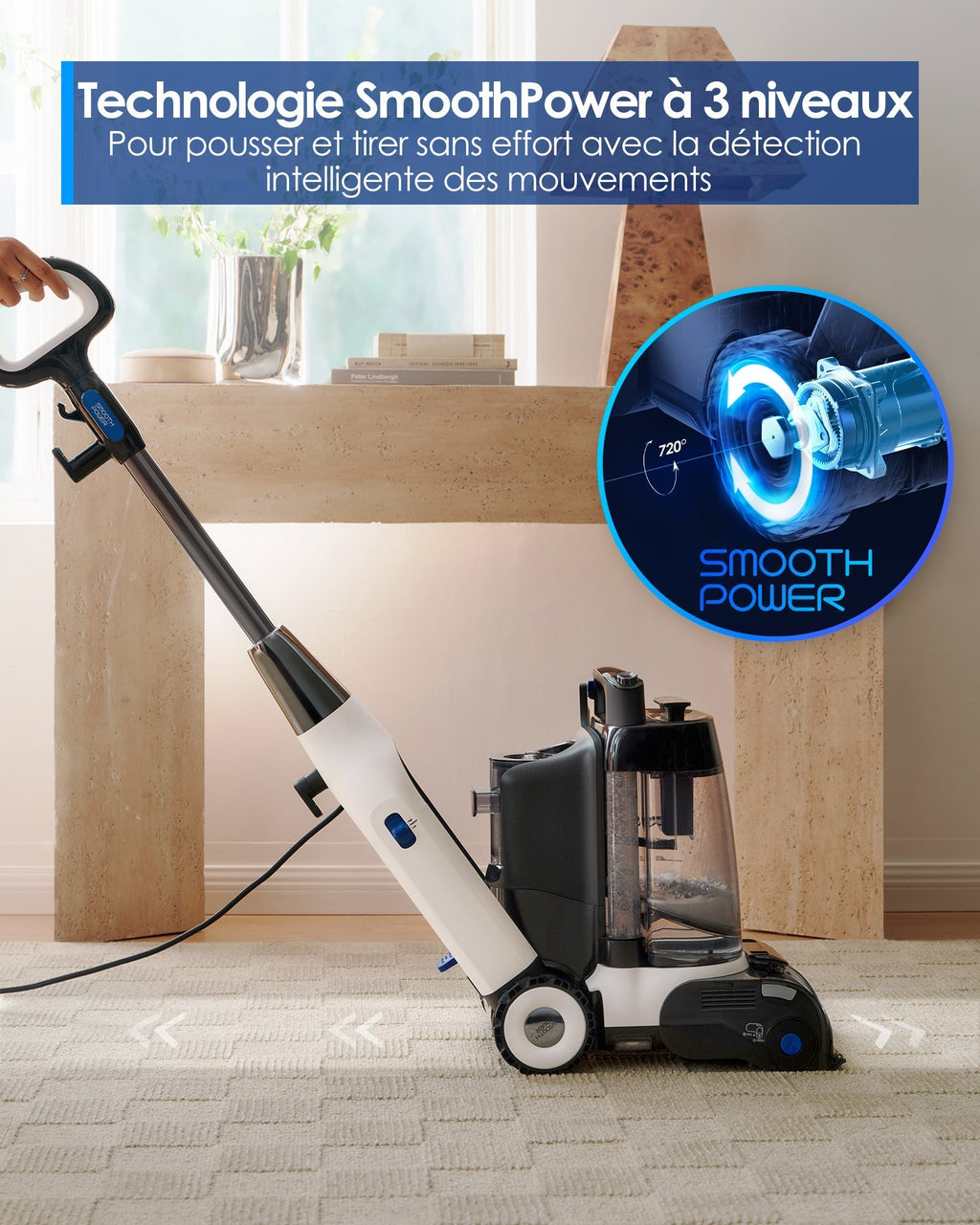 Tineco CARPET ONE Cruiser Nettoyeur de moquette Intelligent