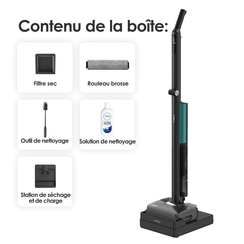 Tineco Floor One i7 Fold  Aspirateur Sec et Humide Sans Fil