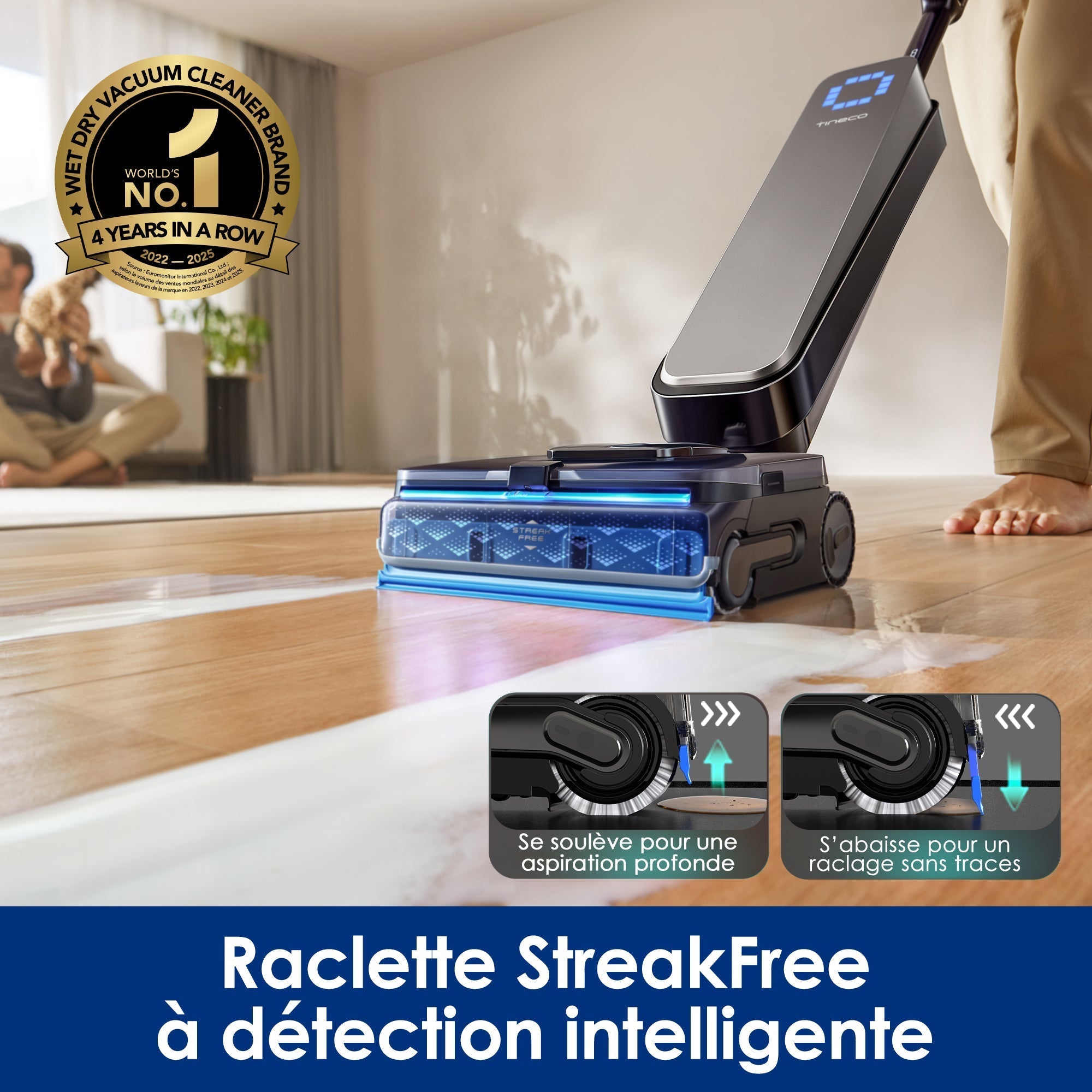 Tineco Floor One S9 Scientist Aspirateur Laveur