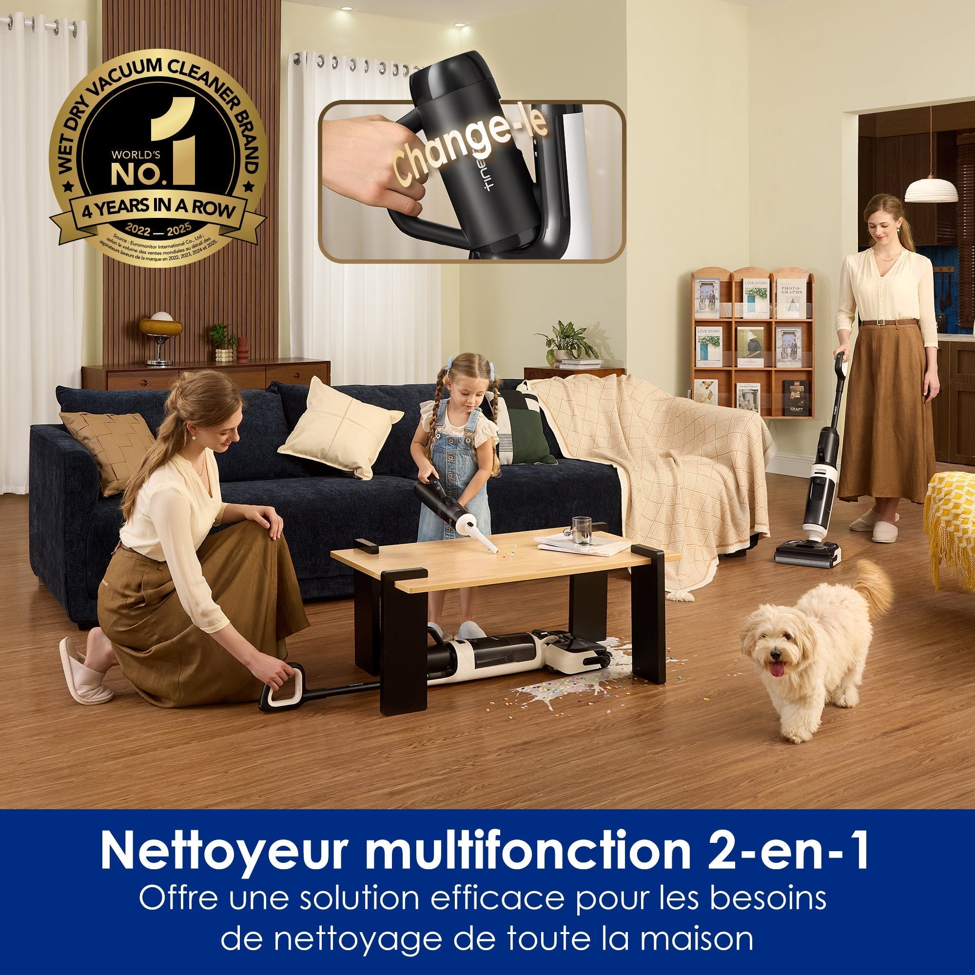 Tineco Floor ONE Switch S6 Stretch Breeze Nettoyeur Multifonction