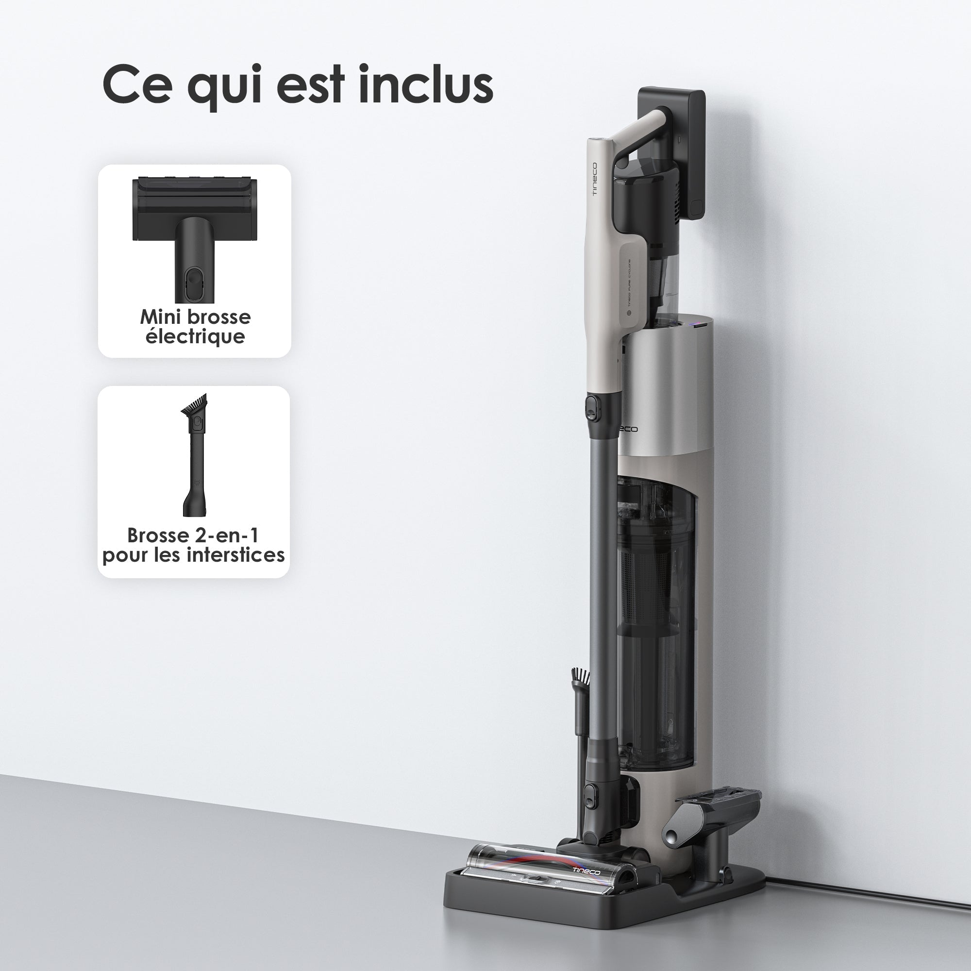 Tineco Pure One Station 5 Pro Aspirateur Balai sans Fil avec Base